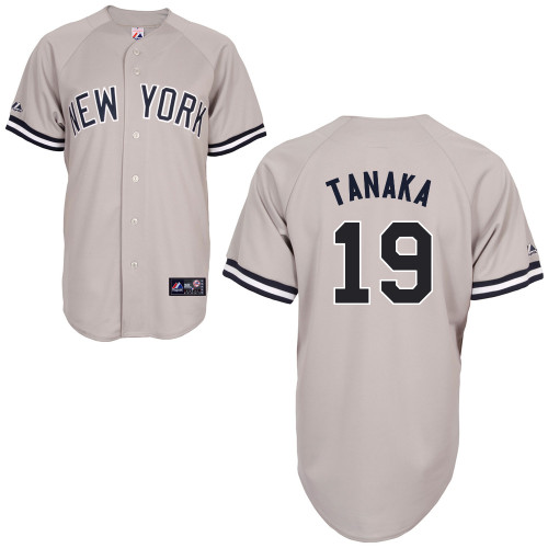 Masahiro Tanaka #19 mlb Jersey-New York Yankees Women's Authentic Replica Gray Road Baseball Jersey - Click Image to Close